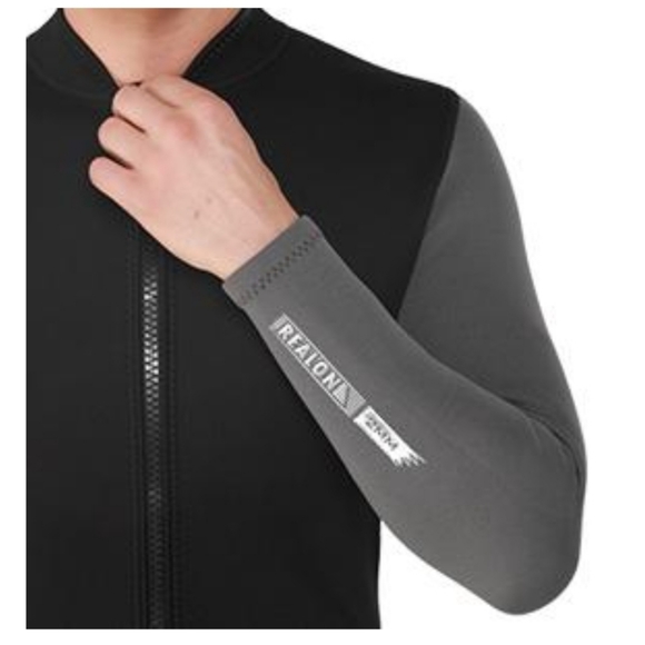 REALON Wetsuits Top Jacket Women Men 2mm Neoprene Long Sleeve Shirt 3mm - Picture 8 of 15